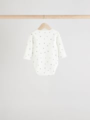 Black and White Baby Long Sleeve Bodysuits 5 Pack - Image 4 of 13