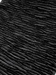 Black Textured Velvet Snap Clutch - Image 9 of 9