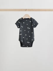 Black/White Baby Short Sleeve Bodysuits 5 Pack - Image 3 of 13