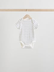 Black/White Baby Short Sleeve Bodysuits 5 Pack - Image 4 of 13