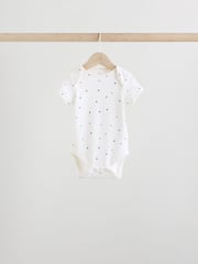 Black/White Baby Short Sleeve Bodysuits 5 Pack - Image 6 of 13