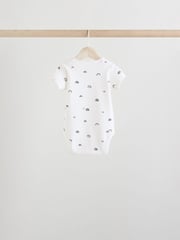Black/White Baby Short Sleeve Bodysuits 5 Pack - Image 8 of 13