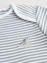 Grey Dinosaur Short Sleeve Baby Bodysuits 5 Pack - Image 10 of 12