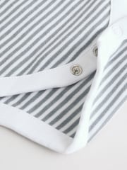 Grey Dinosaur Short Sleeve Baby Bodysuits 5 Pack - Image 11 of 12