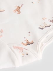 Muted Browns Baby Short Sleeve 100% Cotton Bodysuits 5 Pack - Image 11 of 14
