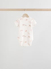 Muted Browns Baby Short Sleeve 100% Cotton Bodysuits 5 Pack - Image 4 of 14