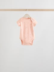 Muted Browns Baby Short Sleeve 100% Cotton Bodysuits 5 Pack - Image 6 of 14