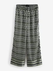 Geo Print Satin Wide Leg Trousers - Image 6 of 8