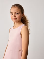 Baker by Ted Baker Pink Satin Bow Detail Occasion Dress - Image 8 of 10