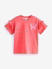 Baker by Ted Baker Frill Detail 100% Cotton T-Shirts 3 Pack - Image 2 of 9
