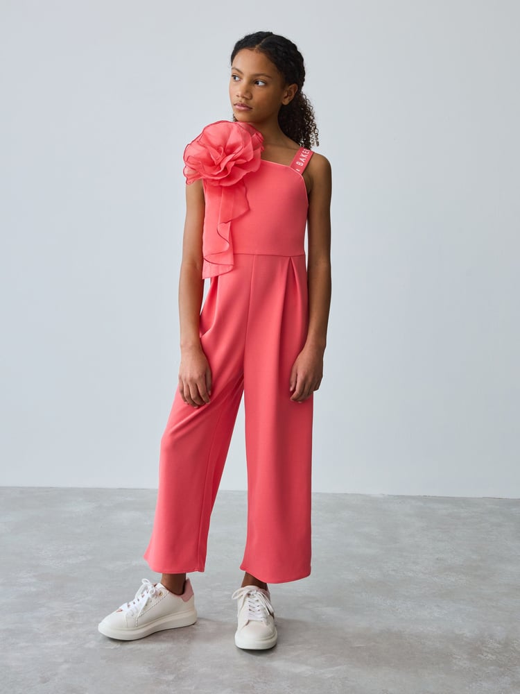 Baker by Ted Baker Coral Pink Corsage Jumpsuit - Image 1 of 8