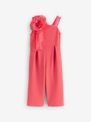 Baker by Ted Baker Coral Pink Corsage Jumpsuit - Image 5 of 8
