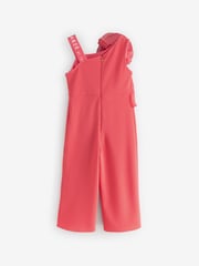 Baker by Ted Baker Coral Pink Corsage Jumpsuit - Image 6 of 8