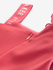 Baker by Ted Baker Coral Pink Corsage Jumpsuit - Image 8 of 8