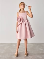 Baker by Ted Baker Satin Corsage Occasion Dress - Image 2 of 11