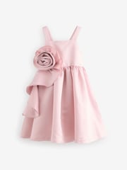 Baker by Ted Baker Satin Corsage Occasion Dress - Image 7 of 11