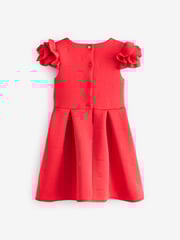 Baker by Ted Baker Rose Sleeve Detail Embossed Scuba Dress - Image 9 of 11