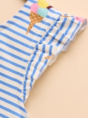 Joules Butterfly Blue/Yellow Pack of Two Frill Vests - Image 6 of 10