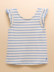 Joules Butterfly Pink/Blue Pack of Two Frill Vests - Image 2 of 9