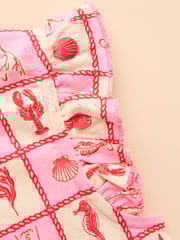 Joules Butterfly Pink/Blue Pack of Two Frill Vests - Image 8 of 9