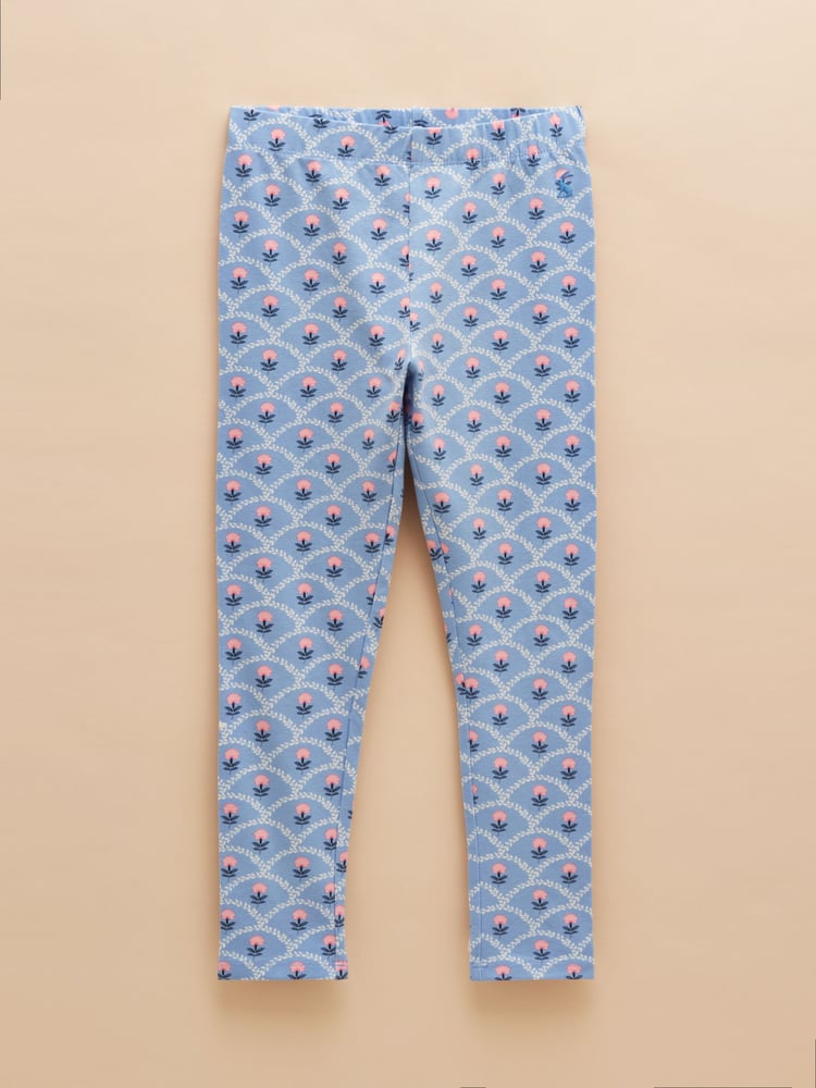 Joules Deedee Blue/Pink Pack of Two Jersey Leggings - Image 2 of 7