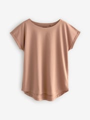 Ecru/Taupe/Brown/Blue/Yellow Cap Sleeve T-Shirts 5 Pack - Image 9 of 12