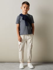 Reiss White/Lichen Green/Steel Blue Bless 3 Pack Junior Three Pack Of Crew-Neck T-Shirts - Image 1 of 7