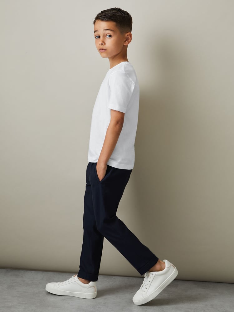 Reiss White/Lichen Green/Steel Blue Bless 3 Pack Junior Three Pack Of Crew-Neck T-Shirts - Image 7 of 7