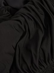 Reiss Black Selina Strapless Ruched Maxi Dress - Image 5 of 5