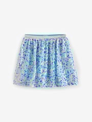 Rainbow Blue Sequin Skirt (3-16yrs) - Image 4 of 7
