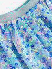 Rainbow Blue Sequin Skirt (3-16yrs) - Image 6 of 7