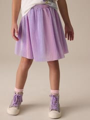Lilac Purple Rainbow Metallic Skirt (3-16yrs) - Image 1 of 3