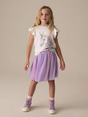 Lilac Purple Rainbow Metallic Skirt (3-16yrs) - Image 2 of 3