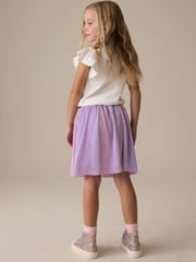 Lilac Purple Rainbow Metallic Skirt (3-16yrs) - Image 3 of 3
