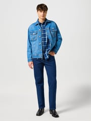 Blau Denim - Wrangler Original Fit 13MWZ Cowboy Cut 100% Cotton Jeans - Bild 3 von 5