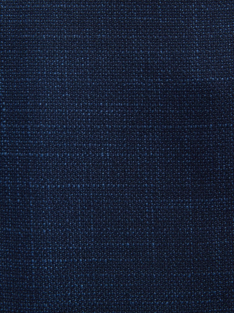 Navy Blue Slim Fit Textured Side Adjuster Trousers - Image 9 of 9