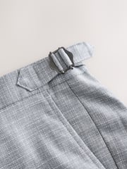 Grey Slim Fit Textured Side Adjuster Trousers - Image 11 of 12