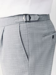 Grey Slim Fit Textured Side Adjuster Trousers - Image 5 of 12