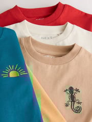 Multi Western Short Sleeve T-Shirts 5 Pack (3mths-7yrs) - Image 3 of 3