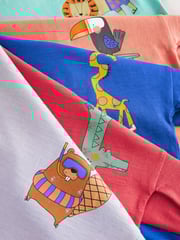 Multi Short Sleeve T-Shirts 5 Pack (3mths-7yrs) - Image 2 of 3