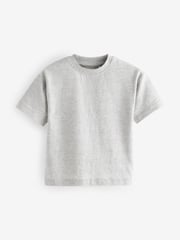 Blue/Grey Short Sleeve Textured T-Shirts 3 Pack (3mths-7yrs) - Image 4 of 7
