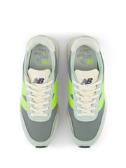 Grau/Gelb - New Balance 327 Damen-Sneaker - Bild 8 von 10