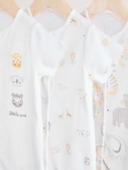 White Safari Baby Rompers 3 Pack (0mths-2yrs) - Image 7 of 10