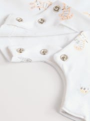 White Safari Baby Rompers 3 Pack (0mths-2yrs) - Image 9 of 10