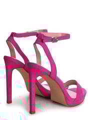 Linzi Pink Higher Love Open Back Barely There Stiletto Sandals - Image 4 of 4