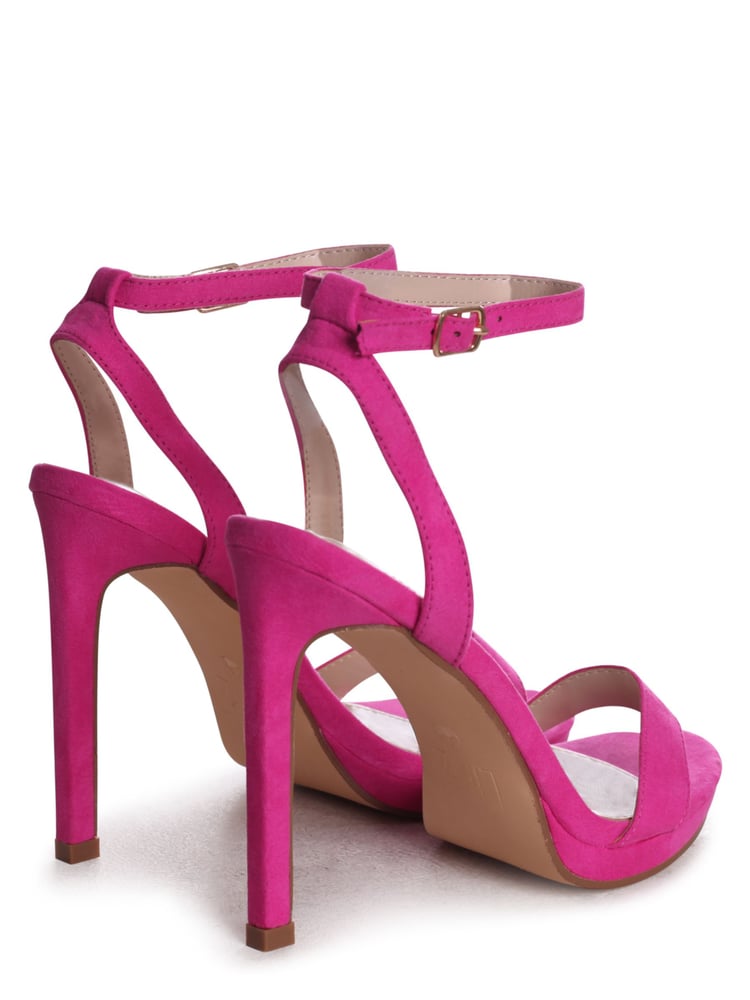 Linzi Pink Higher Love Open Back Barely There Stiletto Sandals - Image 4 of 4