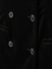 Reiss Black Ilze Bandeau-Neck Velvet Mini Dress - Image 6 of 6