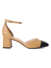Dune London Brown Careless 2 Part Toe Cap Ballet Open Courts - Image 2 of 6