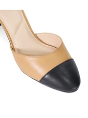 Dune London Brown Careless 2 Part Toe Cap Ballet Open Courts - Image 5 of 6