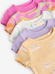 Rainbow Short Sleeve T-Shirts 5 Pack (3mths-7yrs) - Image 9 of 9
